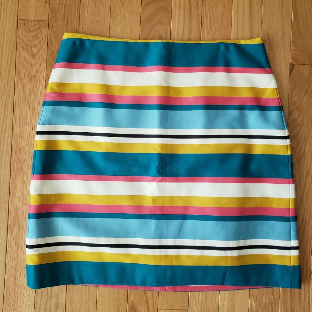 NWT LOFT colorful striped skirt